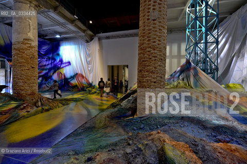 56th International Art Exibition  : Arsenale artist  Katharina Grosse arte artista ©Graziano Arici/Rosebud2