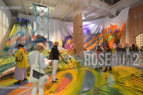 6/05/2015 - 56th International Art Exibition  :  Arsenale   Artist  Katharine Grosse arte artista ©Graziano Arici/Rosebud2