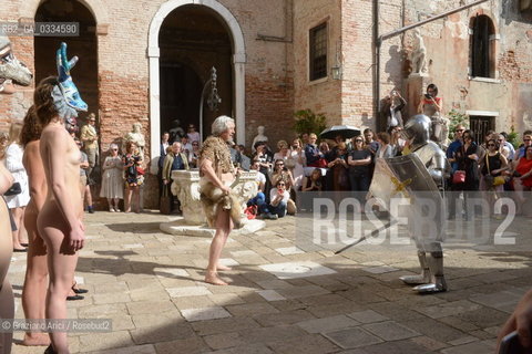 7/05/15 Venice : Telluria Performance by Vladimir Sorokin arte artista ©Graziano Arici/Rosebud2