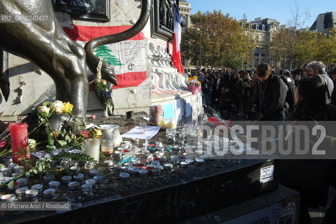 Paris 11-13-15 : In Place de la Republique against the slaughter by the terroris ©Graziano Arici/Rosebud2