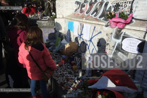 Paris 11-13-15 : In Place de la Republique against the slaughter by the terroris ©Graziano Arici/Rosebud2