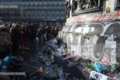 Paris 11-13-15 : In Place de la Republique against the slaughter by the terroris ©Graziano Arici/Rosebud2