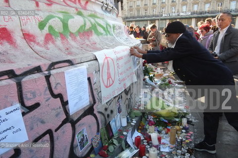 Paris 11-13-15 : In Place de la Republique against the slaughter by the terroris ©Graziano Arici/Rosebud2