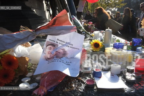 Paris 11-13-15 : In Place de la Republique against the slaughter by the terroris ©Graziano Arici/Rosebud2