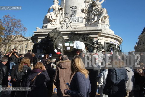 Paris 11-13-15 : In Place de la Republique against the slaughter by the terroris ©Graziano Arici/Rosebud2