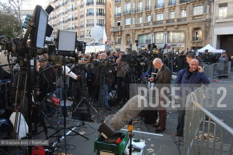 Paris 11-13-15 : in front of Bataclan Theatre were was made the slaughter by the terroris ©Graziano Arici/Rosebud2