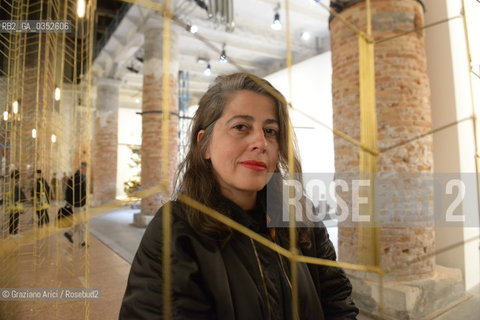 57th International Art Exhibition Arsenale artist Leonor Antunes arte artista ©Graziano Arici/Rosebud2