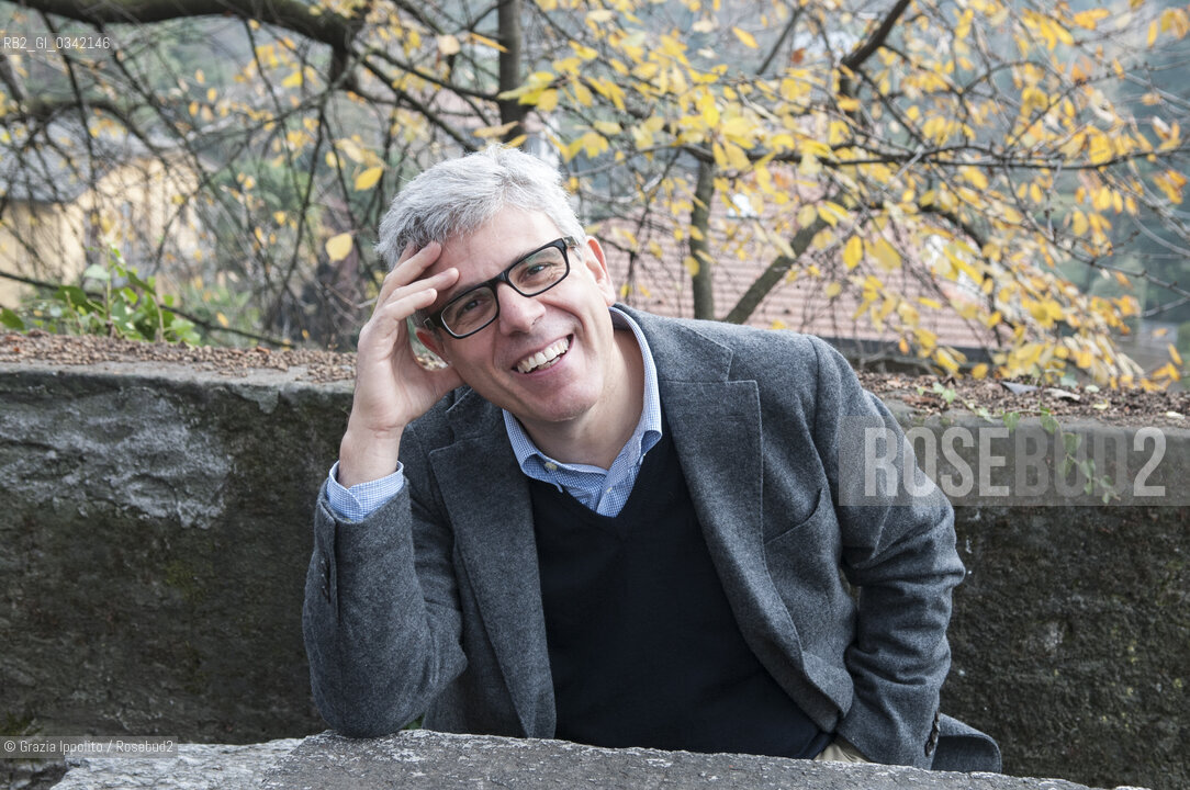 Giuseppe Lupo, italian writer, author of numerous books such asViaggiatore di nuvole  Lalbero di stanzepublished by Marsilio, scholar of italian literature at Università Cattolica in Milano and Brescia, pictured in Merate (Lecco) ©Grazia Ippolito/Rosebud2