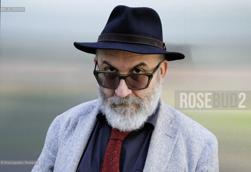 Sandrone Dazieri, writer of numerous thrillers,Langelo,Uccidi il padre,Il karma del gorilla,pictured at Tempodilibri in Milan 20/04/2017.Sandrone Dazieri, autore di numerosi gialli, Langelo,Uccidi il padre,Il karma del gorilla, fotografato a Milano durante la prima edizione di Tempodilibri, una manifestazione che si svolge nei luoghi dellEXPO. ©Grazia Ippolito/Rosebud2