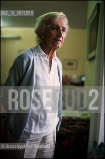 Art critic Mina Gregori, Caravaggio expert, in her house on Iseo Lake, Bergamo, Italy ©Grazia Ippolito/Rosebud2