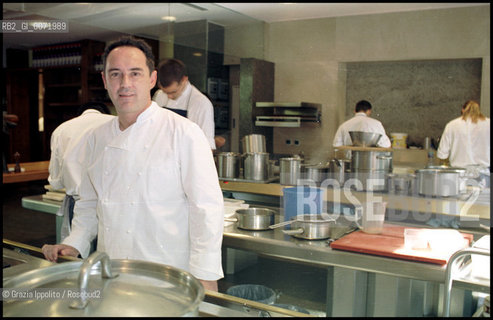 Ferran Adrià in the kitchen of his restaurant El Bulli near Barcelona©Grazia Ippolito/Rosebud2