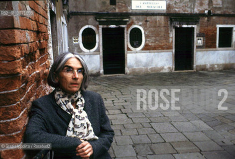 German thriller writer Donna Leon in Venice ©Grazia Ippolito/Rosebud2