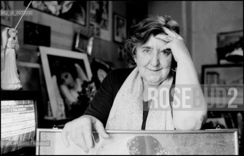 Poet Alda Merini in her house in Milan ©Grazia Ippolito/Rosebud2