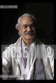 Journalist, writer Tiziano Terzani in her house in Florence ©Grazia Ippolito/Rosebud2