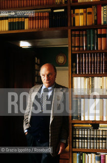 raffaele la capria- italian writer, neapolitan in his house in rome, 2000 ©Grazia Ippolito/Rosebud2