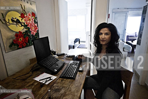 Dorit rabinian, iranian-israelian writer in her house in Tel Aviv ©Grazia Ippolito/Rosebud2