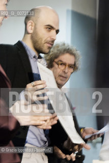 Milan, Italy December the 10th, 2009. The Italian writer Roberto Saviano receives the Honorem Laurea at the Brera Academy. ©Grazia Ippolito/Rosebud2