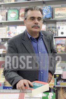 Paolo Cucchiarelli, italian journalist writer at the book introduction Il segreto di Piazza Fontana in Milan  Grazia Ippolito / Blackarchives ©Grazia Ippolito/Rosebud2