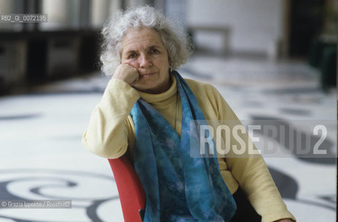 Grace Paley (December 11, 1922 - August 22, 2007) was an American short story writer, poet, and political activist whose work won a number of awards. She was Jewish and had Russian origins..Here in Milan, in 1999.. ©Grazia Ippolito/Rosebud2