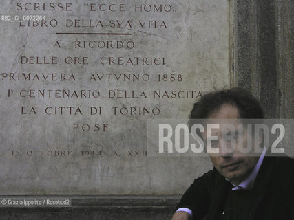 sept 2005,Turin: philosopher Maurizio Ferraris  Grazia Ippolito / Blackarchives ©Grazia Ippolito/Rosebud2