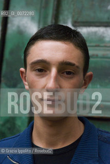 Actor of Gomorrah Ciro Petrone at vegetables market,Naples 10-2008 ©Grazia Ippolito/Rosebud2