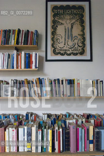 Writer Valeria Parrellas house in Naples,books, studio,10-2008 ©Grazia Ippolito/Rosebud2