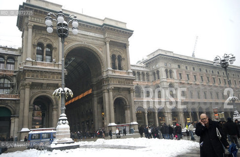 ,the Galleria, after snow fall of 21/12/2009  Grazia Ippolito / Blackarchives ©Grazia Ippolito/Rosebud2