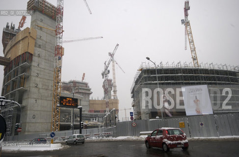 Milan after snow fall,works in progress of La citt della moda Grazia Ippolito / Blackarchives ©Grazia Ippolito/Rosebud2