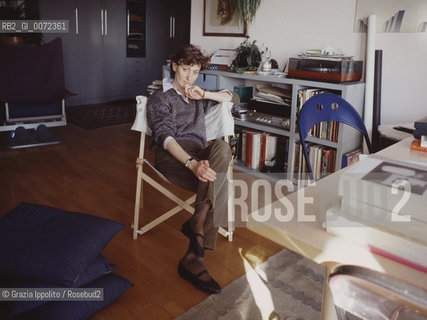 Italian writer Marta Morazzoni, in her house in Gallarate, Varese. ©Grazia Ippolito/Rosebud2