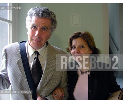 Victor Stoichita, rumenian art critic with wife A.Maria Coderch, in Bergamos University ©Grazia Ippolito/Rosebud2