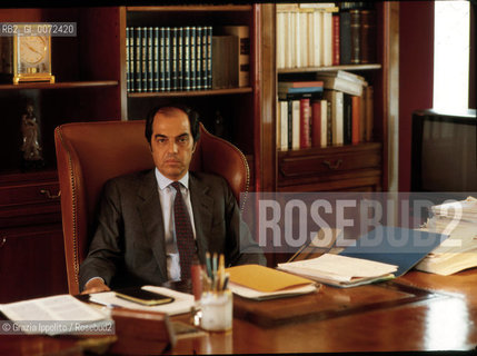 Business man, petroleur, Gian Marco Moratti, in his office in Milan ©Grazia Ippolito/Rosebud2