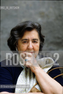 Italian poet Alda Merini, in her house in Milan ©Grazia Ippolito/Rosebud2