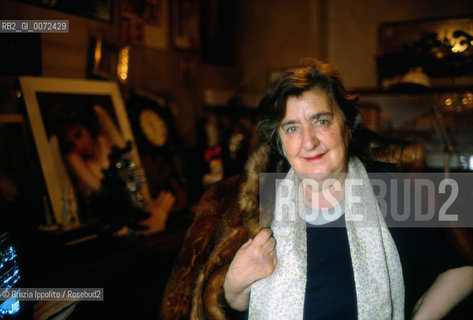 Italian poet Alda Merini, in her house in Milan ©Grazia Ippolito/Rosebud2