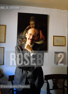 Giuseppe Scaraffia, italian writer, french literature expert, in his house in Rome ©Grazia Ippolito/Rosebud2