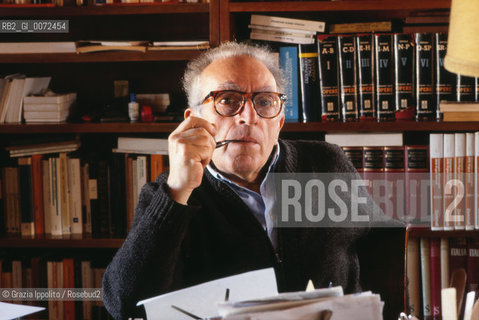 Italian writer Luigi Malerba in his house in Rome ©Grazia Ippolito/Rosebud2