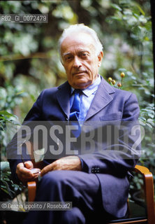 Italian publisher Giulio Einaudi, founder of Einaudi publishing house, in Milan ©Grazia Ippolito/Rosebud2