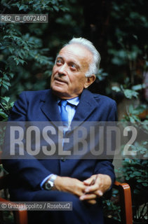 Italian publisher Giulio Einaudi, founder of Einaudi publishing house, in Milan ©Grazia Ippolito/Rosebud2