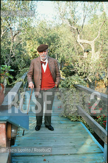 Italian writer and film director Mario Soldati in his house in Tellaro, 5 Terre ©Grazia Ippolito/Rosebud2