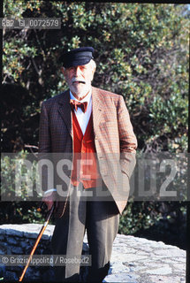 Italian writer and film director Mario Soldati in his house in Tellaro, 5 Terre ©Grazia Ippolito/Rosebud2