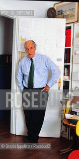 Guido Vergani, italian journalist son of Orio, in his house in Milan ©Grazia Ippolito/Rosebud2