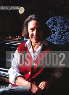 Angela Terzani Staude writer, wife of Tiziano Terzani, writer and journalist, in her house in Bellosguardo, Florence ©Grazia Ippolito/Rosebud2