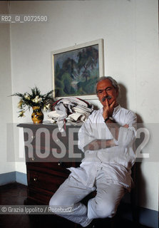 Italian writer and journalist Tiziano Terzani, in his house in Florence ©Grazia Ippolito/Rosebud2