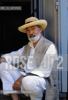 Italian writer and journalist Tiziano Terzani, in his house in Orsigna, Tuscany ©Grazia Ippolito/Rosebud2