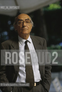 Josè Saramago, Nobel Prize winner, portuguese writer in Milan ©Grazia Ippolito/Rosebud2