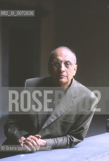 Italian writer and literary critic, Enzo Siciliano at Gabinetto Vieussieux, Florence ©Grazia Ippolito/Rosebud2