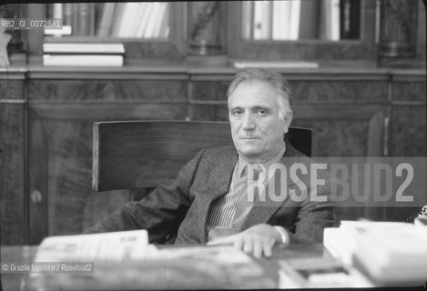 Italian publisher of Longanesi Mario Spagnol, in his studio in Milan ©Grazia Ippolito/Rosebud2