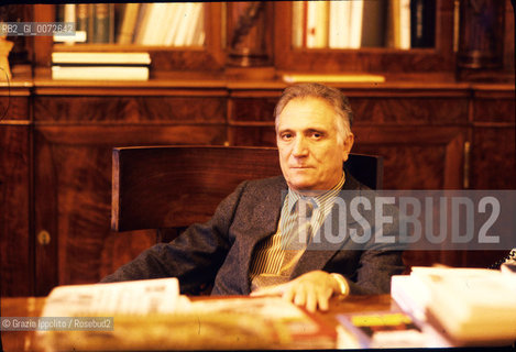 Italian publisher of Longanesi Mario Spagnol, in his studio in Milan ©Grazia Ippolito/Rosebud2