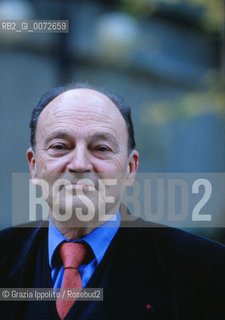 French writer Michel Tournier, winner of Prix Goncourt and awarder from Accademie Française, he wrote Vendredi ou les limbes du Pacifique, in Milan ©Grazia Ippolito/Rosebud2