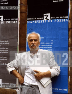 Italian poet and translater, Roberto Sanesi in Milan ©Grazia Ippolito/Rosebud2