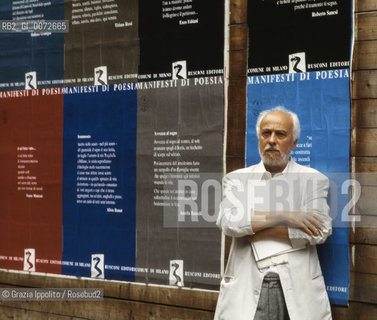 Italian poet and translater, Roberto Sanesi in Milan ©Grazia Ippolito/Rosebud2